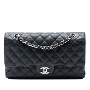 Pre-Loved Chanel Medium Classic Caviar Double Flap